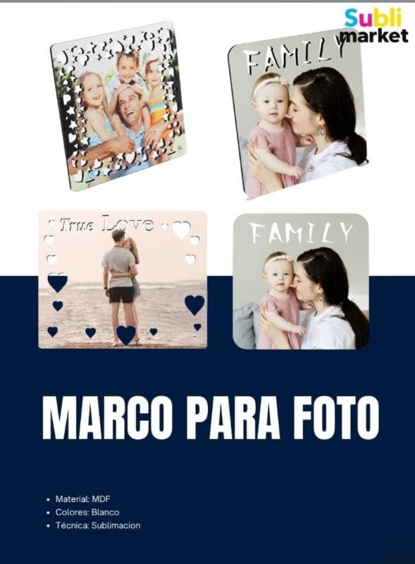 Marcos MDF Sublimables