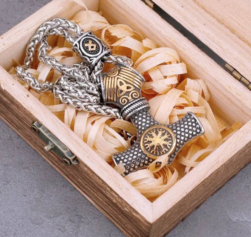 Cadena con dije de Mjölnir