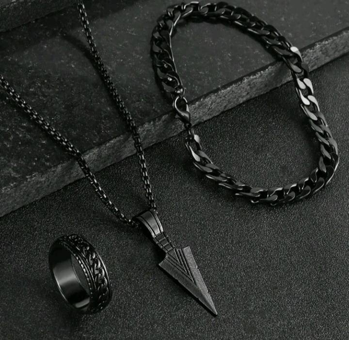 Conjunto de cadena+pulsera+anillo